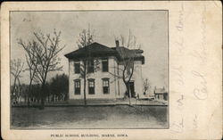 Public School Building Marne, IA Postcard Postcard Postcard