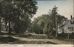 Chapel Street from School Street Lyndon, VT Postcard Postcard Postcard