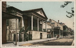 Chartres Street, "Vieux Carre." Postcard