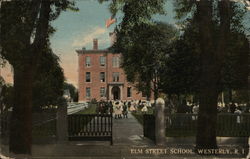 Elm Street School Westerly, RI Postcard Postcard Postcard