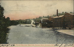 Second Falls from Third Falls, Gennesee River Rochester, NY Postcard Postcard Postcard