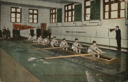 Rowin Tank in Gymnasium, Syracuse University Postcard