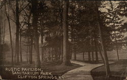 Rustic Pavilion, Sanitarium Park Postcard