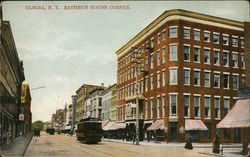 Rathbun House Corner Elmira, NY Postcard Postcard Postcard