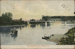 River Scene at Roricks Elmira, NY Postcard Postcard Postcard