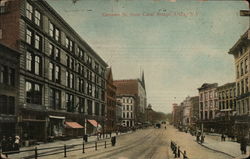 Genesee Street from Canal Bridge Postcard