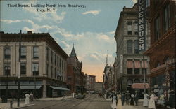 Third Street, Looking North from Broadway Troy, NY Postcard Postcard Postcard