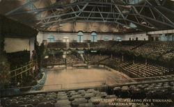 Convention Hall Seating Five Thousand Postcard