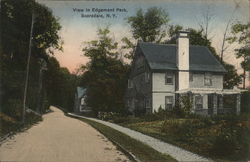 View in Edgemont Park Postcard