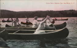 Canoe Race, Regatta Day Postcard