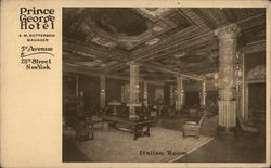 Prince George Hotel, Italian Room New York City, NY Postcard Postcard Postcard