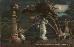 Entrance to Dreamland Coney Island, NY Postcard Postcard Postcard