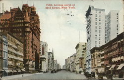 Fifth Avenue North of 33rd Street Postcard