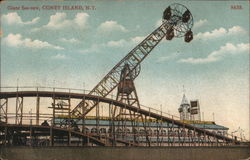 Giant See-Saw Coney Island, NY Postcard Postcard Postcard