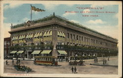 "Churchill's" Broadway and Forty-Ninth Street Postcard