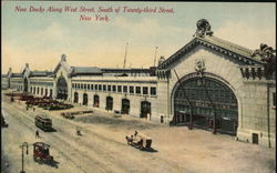 New Docks Along West Street, South of Twenty-Third Street New York, NY Postcard Postcard Postcard