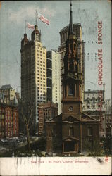 St. Paul's Church, Broadway New York, NY Postcard Postcard Postcard