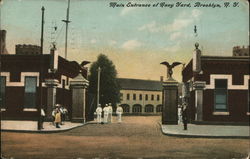 Main Entrance of Navy Yard Postcard