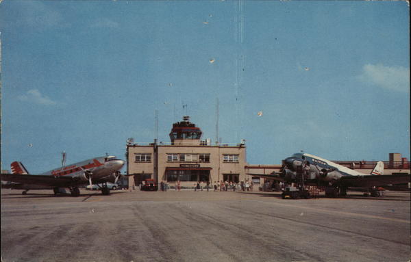 Youngstown's Municipal Airport Ohio Postcard