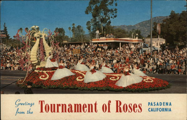 Pasadena Rose Bowl Parade California Postcard