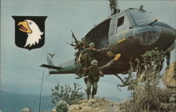 Airborne in Action in Vietnam in 1971 Postcard