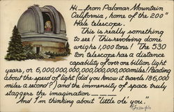 Palomar Observatory Postcard