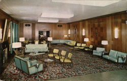 Main Lobby Modern Residence for Young Men, The Lawson Y.M.C.A. Postcard