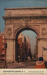 Washington Square New York City, NY Postcard Postcard Postcard