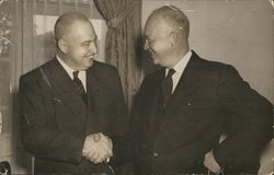 Dwight D. Eisenhower and John Allen Presidents Postcard Postcard Postcard