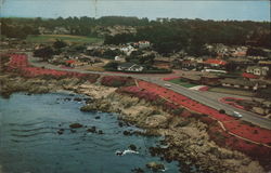 Aerial of Pacific Grove and its Famous Magic Carpet Postcard