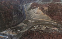 Aerial View North Pikeville Cut-Thru Postcard