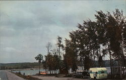 Typical Camping Site at Sand River Beach Lake Superior Provincial Park, ON Canada Ontario Postcard Postcard Postcard