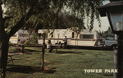 Tower Park Marina-Resort Terminous, CA Postcard Postcard Postcard