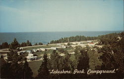 Lakeshore Park Campground Saint Ignace, MI Postcard Postcard Postcard