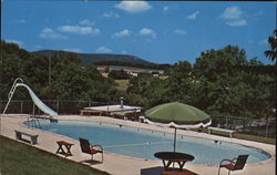 Heated Pool, Robin Hill Campsites Postcard