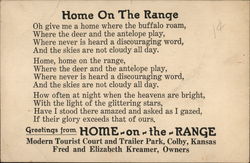 Home On The Range Colby, KS Postcard Postcard Postcard