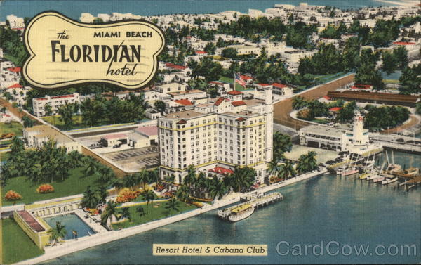 The Floridian Hotel Miami Beach, FL Postcard