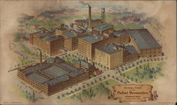 Aerial View of the Pabst Breweries Postcard