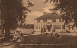 Administration Building at Oakwood School Postcard