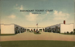 Paramount Tourist Court Sandoval, IL Postcard Postcard Postcard