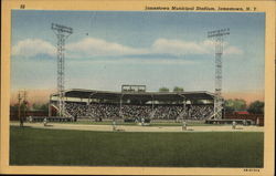 Jamestown Municipal Stadium New York Postcard Postcard Postcard