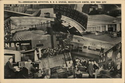 Broadcasting Activities, N.B.C. Studios, Rockefeller Centre New York, NY Postcard Postcard Postcard