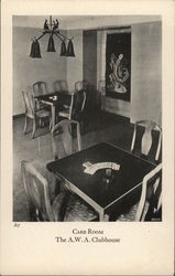 Card Room, A.W.A Clubhouse Postcard