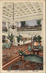 Lobby - The Roosevelt - New York Postcard Postcard Postcard