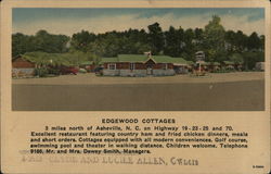 Edgewood Cottages Asheville, NC Postcard Postcard Postcard