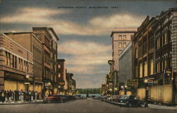 Jefferson Street Burlington, IA Postcard Postcard Postcard