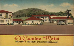 El Camino Motel Daly City, CA Postcard Postcard Postcard