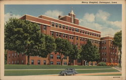 Mercy Hospital Davenport, IA Postcard Postcard Postcard