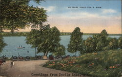 An Ideal Place for a Swim Devils Lake, MI Postcard Postcard Postcard