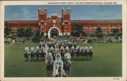 The Black Horse Troop, Culver Summer Schools Indiana Postcard Postcard Postcard